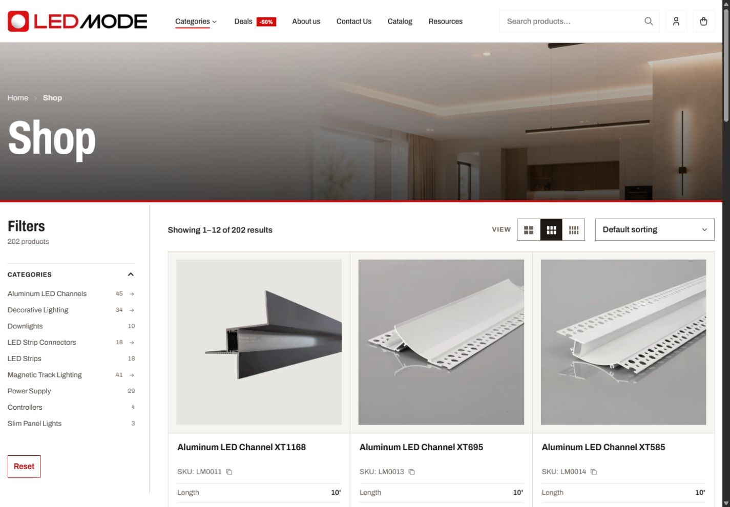 Shopping the lighting range on LEDMODE