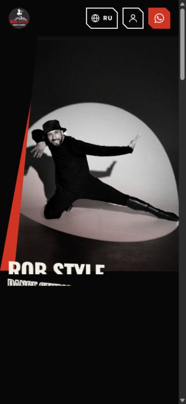 Rob Style mobile website screenshot