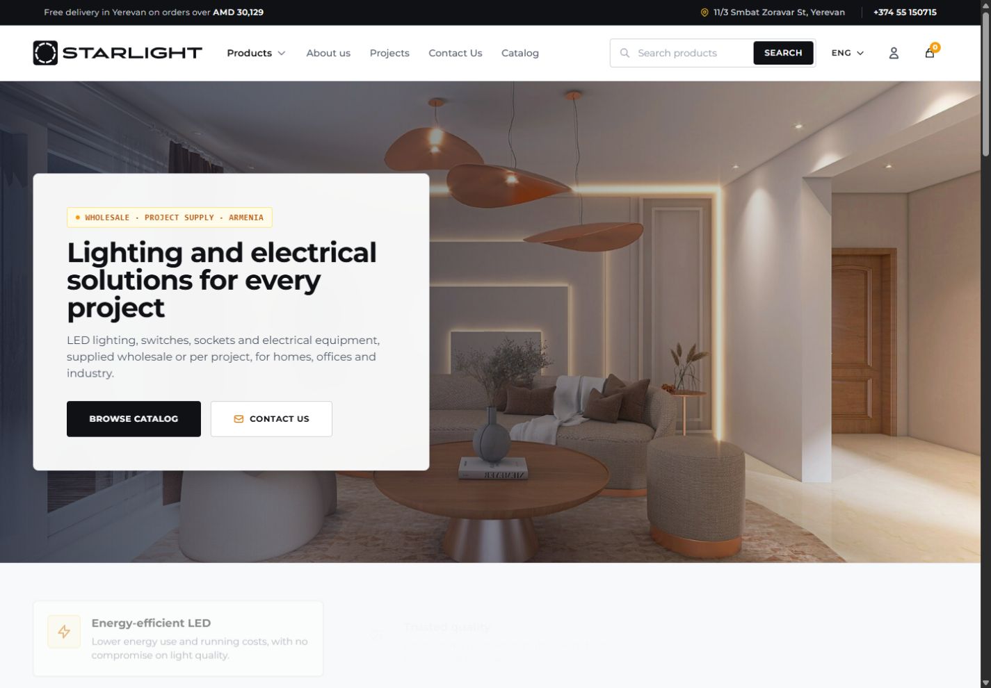 Starlight website preview