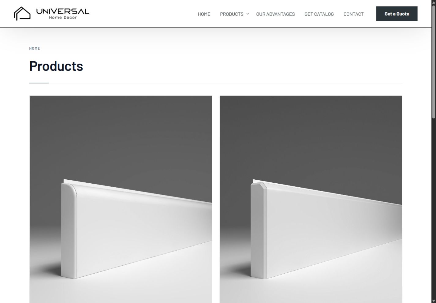 Collection & product discovery on Universal Home Decor